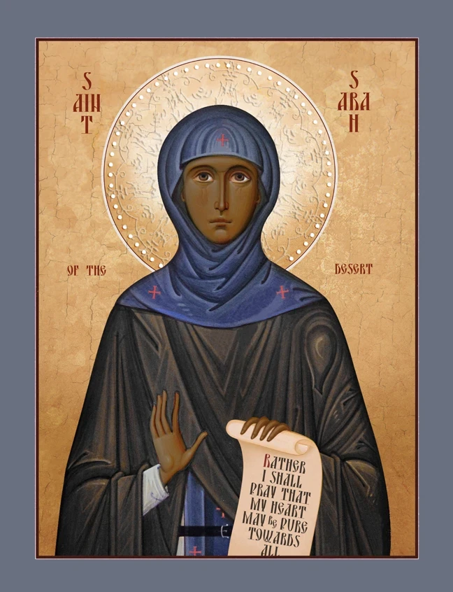 Sarah of the Desert. Full icon from Uncut Mountain Supply.