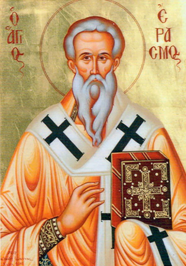 Icon of Erasmus of Ohrid.