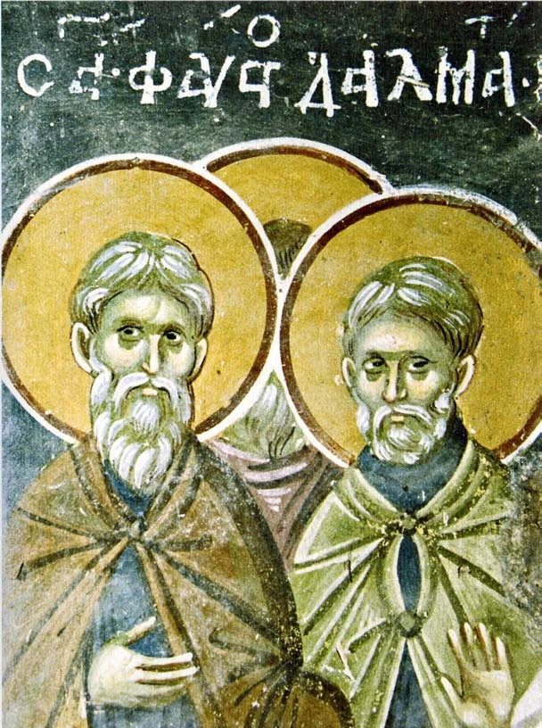 Group icon depicting Dalmat and Faustus, with a third partly hidden figure whose identity is not established here.
