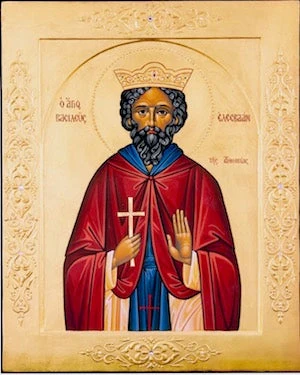 Icon of Elesbaan, King of Ethiopia.