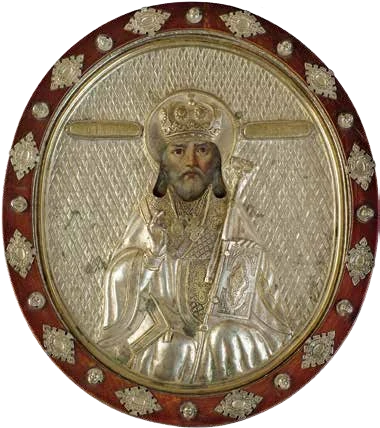 Nineteenth-century icon of Peter of Cetinje, formerly placed on his relics; published in the Cetinje Monastery collection.