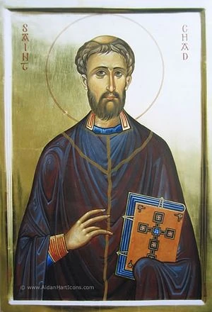 Icon of Chad of Lichfield.
