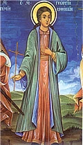 Icon of George the New of Sofia, the goldsmith from Kratovo.