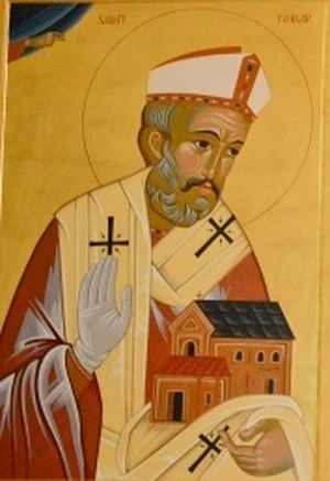 Icon of Finbarr of Cork.