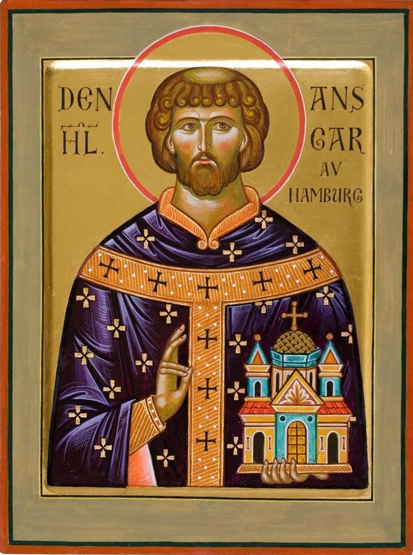 Icon of Ansgar of Hamburg and Bremen.