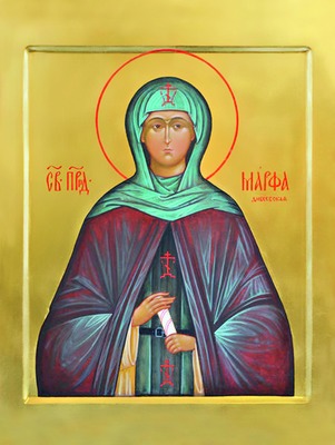 Early 21st-century icon depicting Saint Martha of Diveyevo