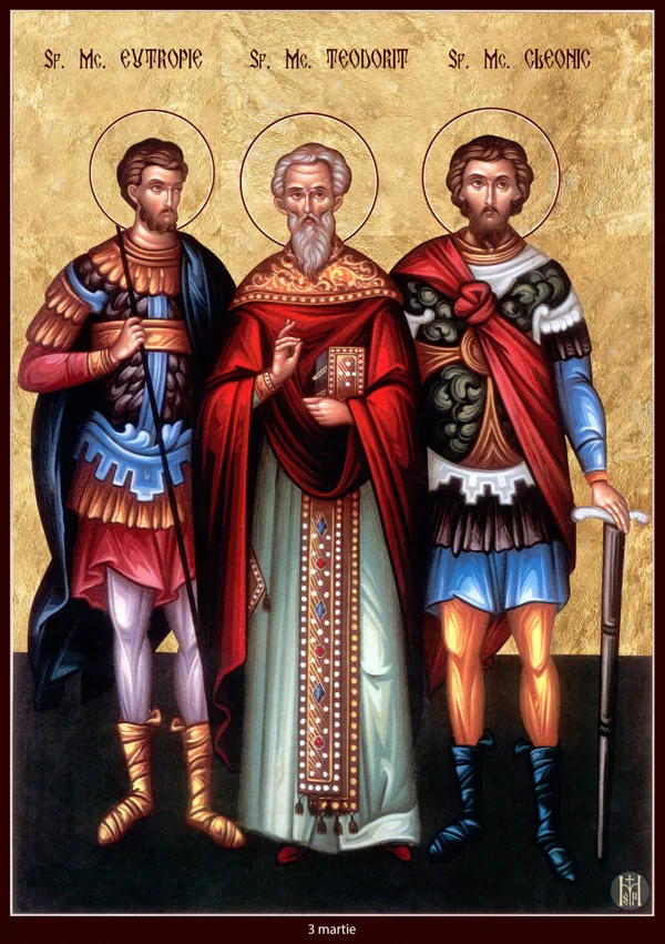 Group icon: Saints Eutropius, Theodoret and Cleonicus.