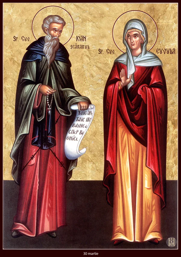 Group icon: John Climacus and Eubula.