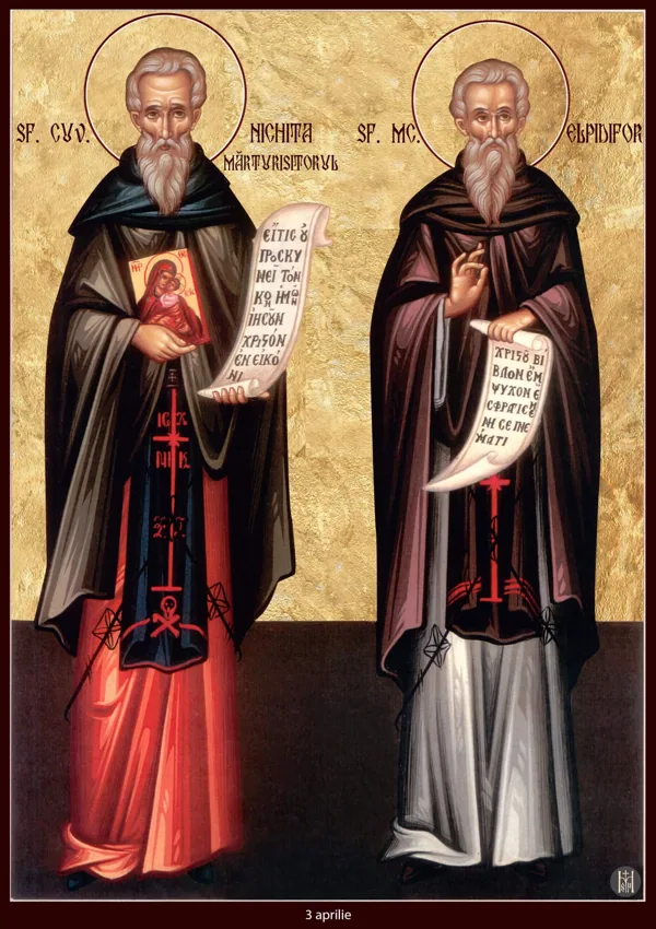 Group icon: Saints Nicetas the Confessor and Elpidiphor.