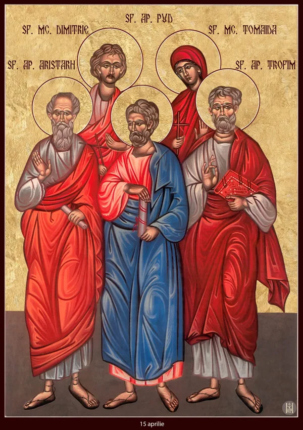 Group icon: Demetrius, Aristarchus, Pudens, Thomais and Trophimus.