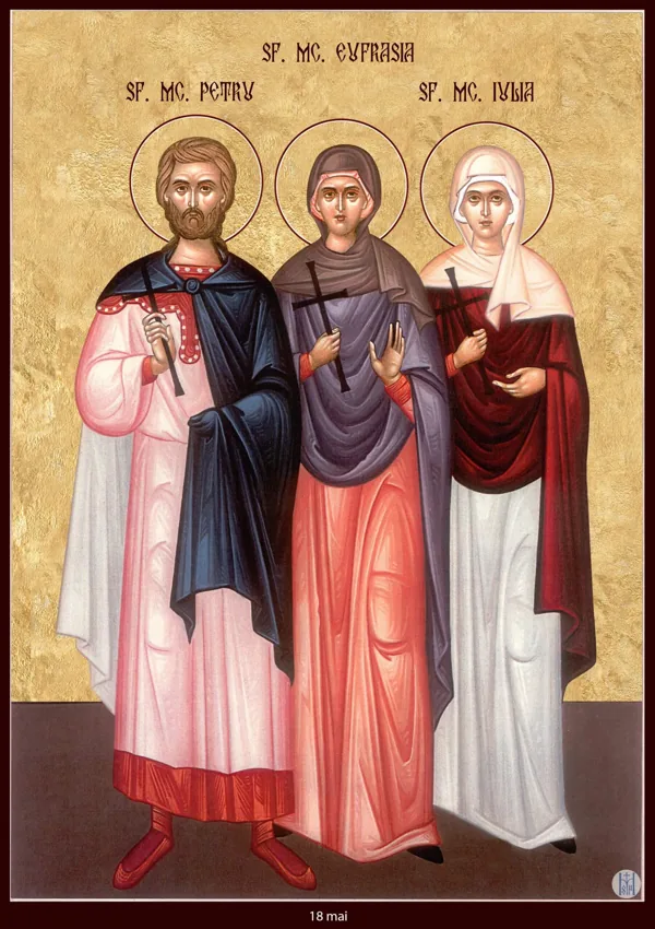 Icon: Peter, Euphrasia and Julia.