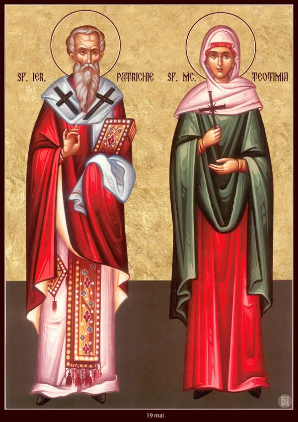 Icon: Patrick and Theotima.