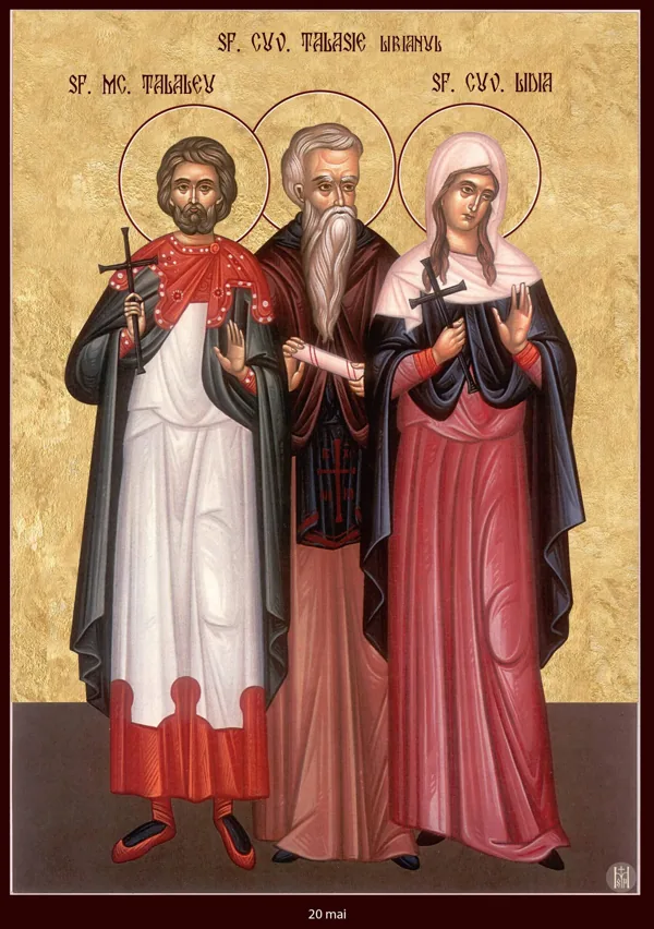 Icon: Thallelaios, Thalassius the Libyan and Lydia.