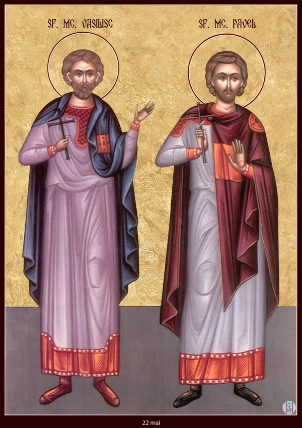 Icon: Basiliscus and Paul.