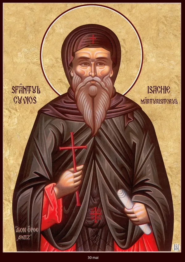 Icon: Isaac the Confessor.