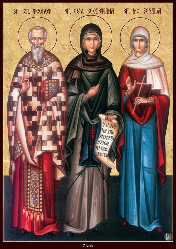 Icon: Theodotus, Sebastiana and Zenaida.