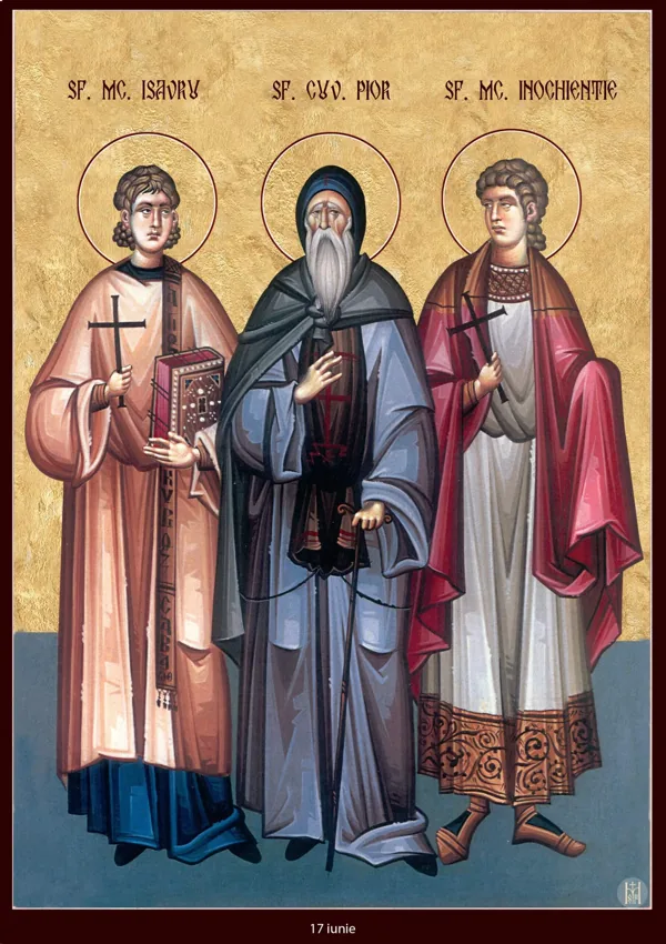 Icon: Isaurus, Pior and Innocent.
