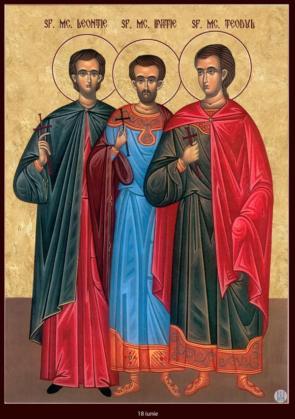 Icon: Leontius, Hypatius and Theodulus.