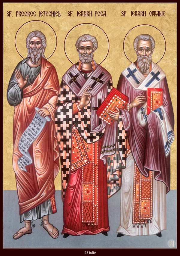 Icon: Ezekiel, Phocas and Vitalius.