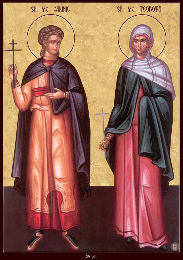Group icon: Saints Callinicus and Theodota.