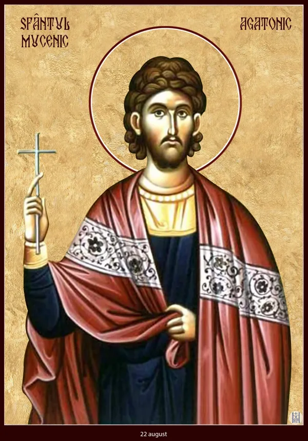 Icon: Agathonicus the Martyr.