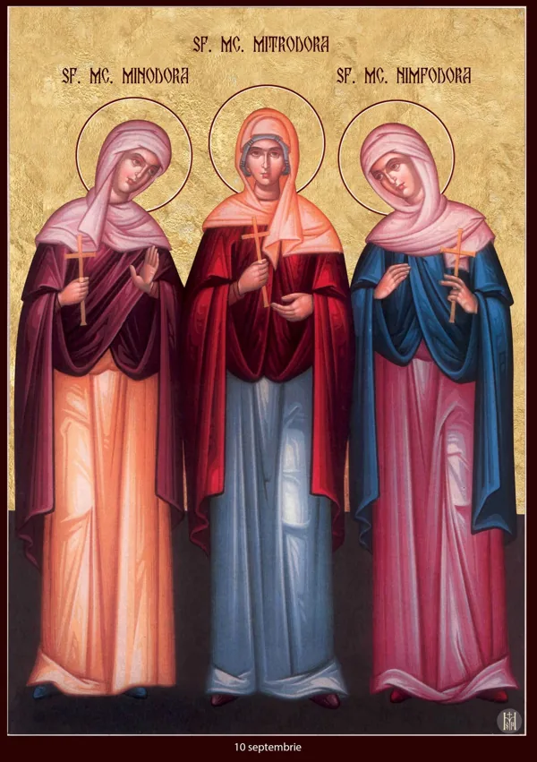Icon: Menodora, Metrodora and Nymphodora.