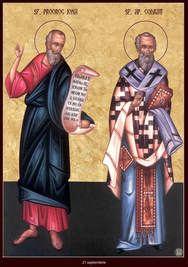 Icon: Jonah and Quadratus the Apostle.