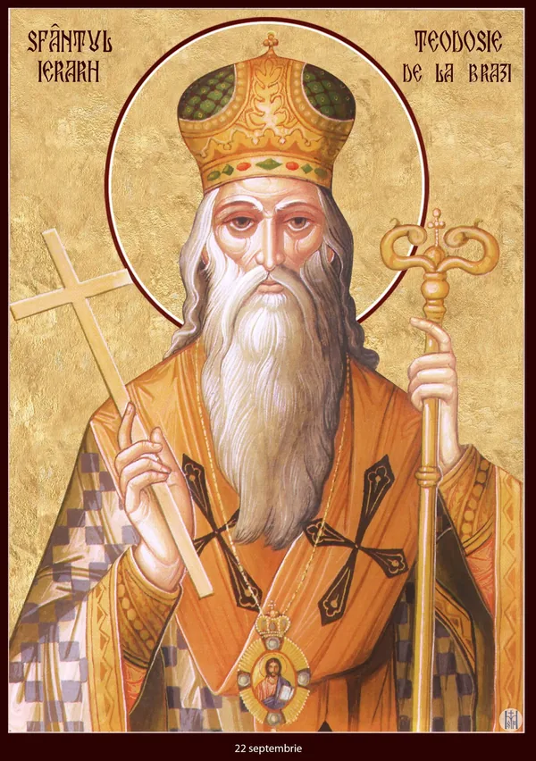 Icon of Saint Teodosie of Brazi.