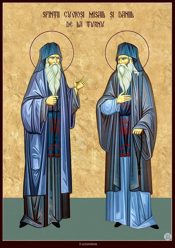 Group icon: Saints Daniil and Misail of Turnu.