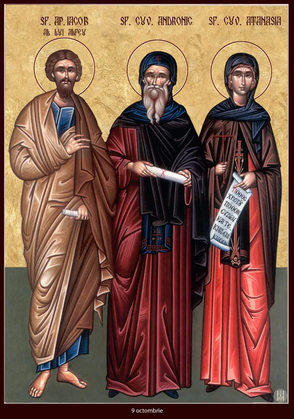 Group icon: James son of Alphaeus, Andronicus and Athanasia.