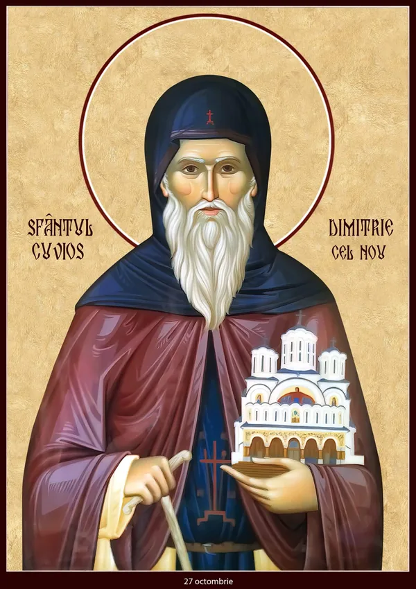 Icon of Saint Dimitrie the New of Basarabov.