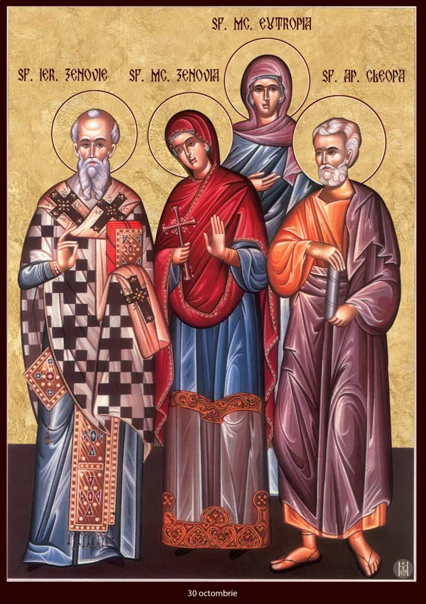 Group icon: Zenobius, Zenobia, Eutropia and the Apostle Cleopas.