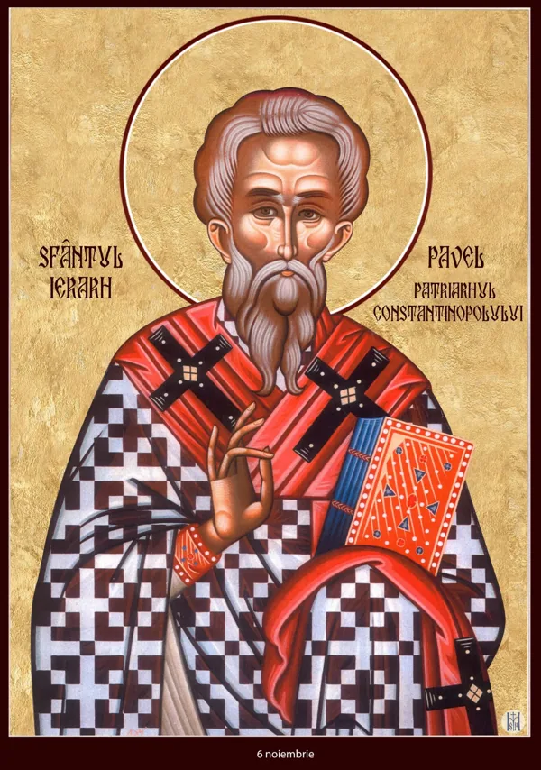 Icon: Saint Paul the Confessor, Archbishop of Constantinople.