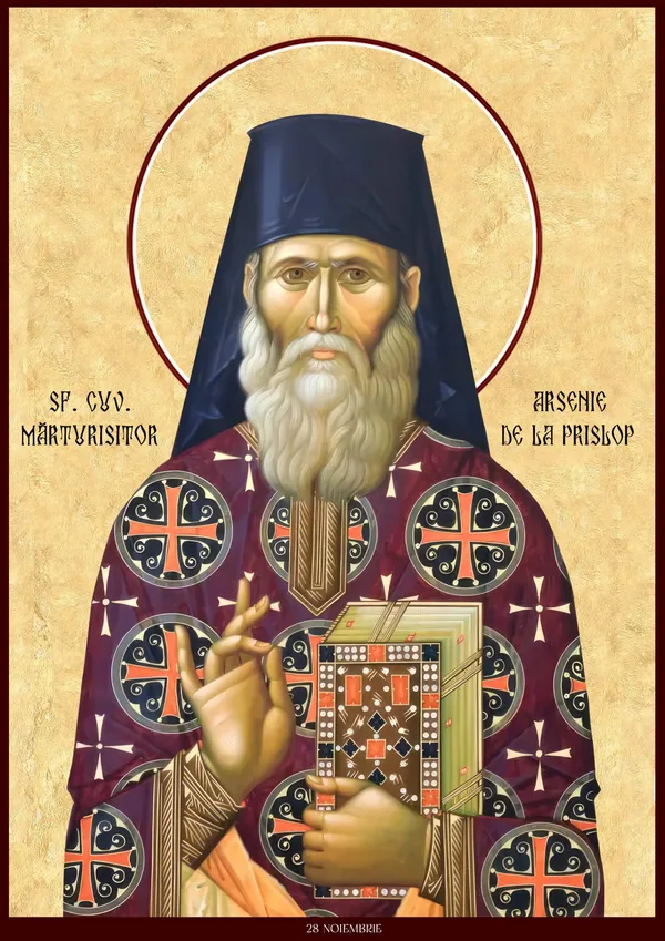 Icon of Saint Arsenie of Prislop.