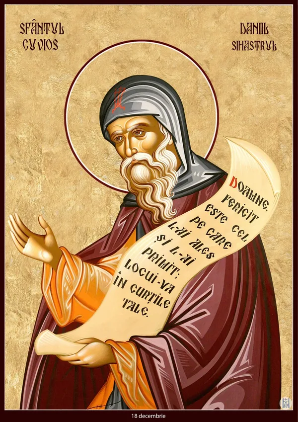 Icon of Saint Daniil the Hermit.