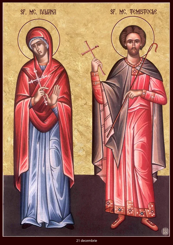 Group icon: Juliana of Nicomedia and Themistocles.